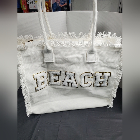 NWOT Women's Beach Shoulder Summer Tote Bag - Picture 11 of 12